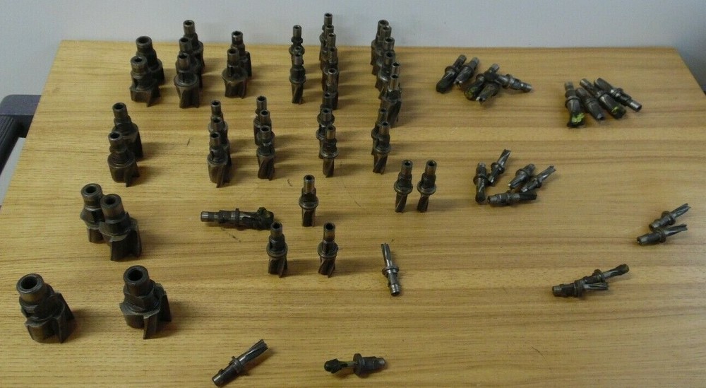 huge lot of eclipse counter-bor countersink quick change mill various sizes read