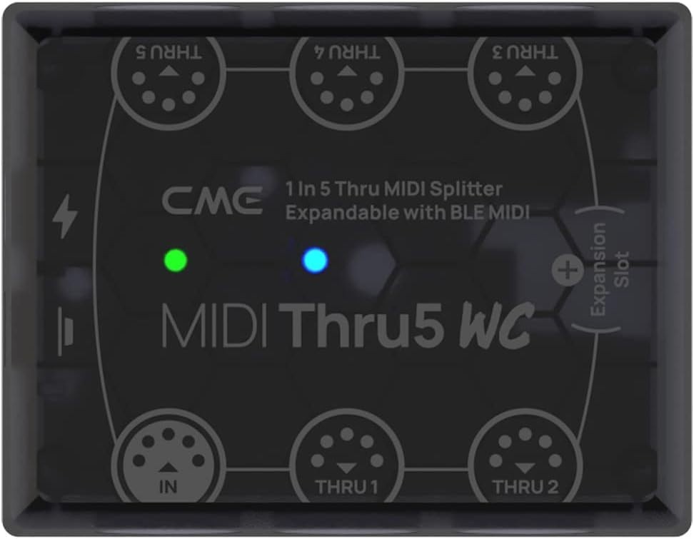 Professional 1-to-5 MIDI Splitter with High-Speed Optocoupler - Zero Latency