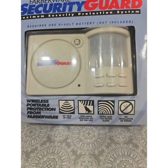 Farberware Security Guard Wireless Portable Home Security System Alarm