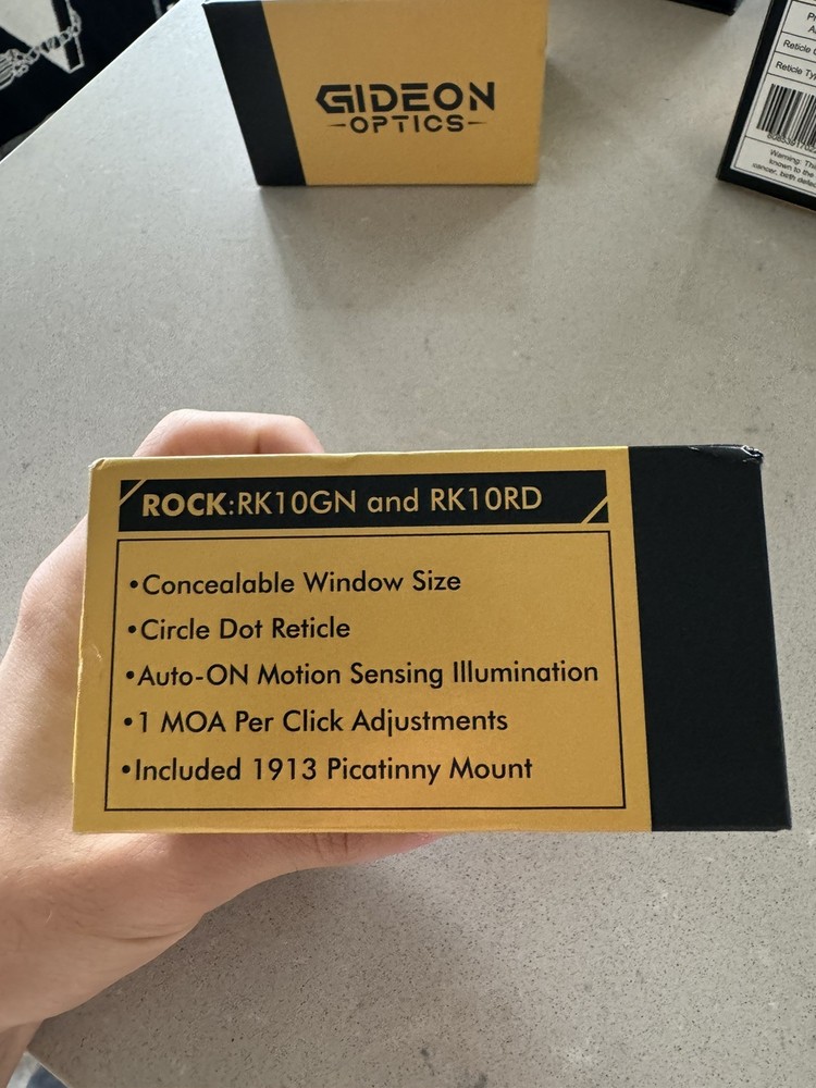 High Quality Gideon Rock 2MOA/4MOA Green Circle Dot Optic RMR Cut