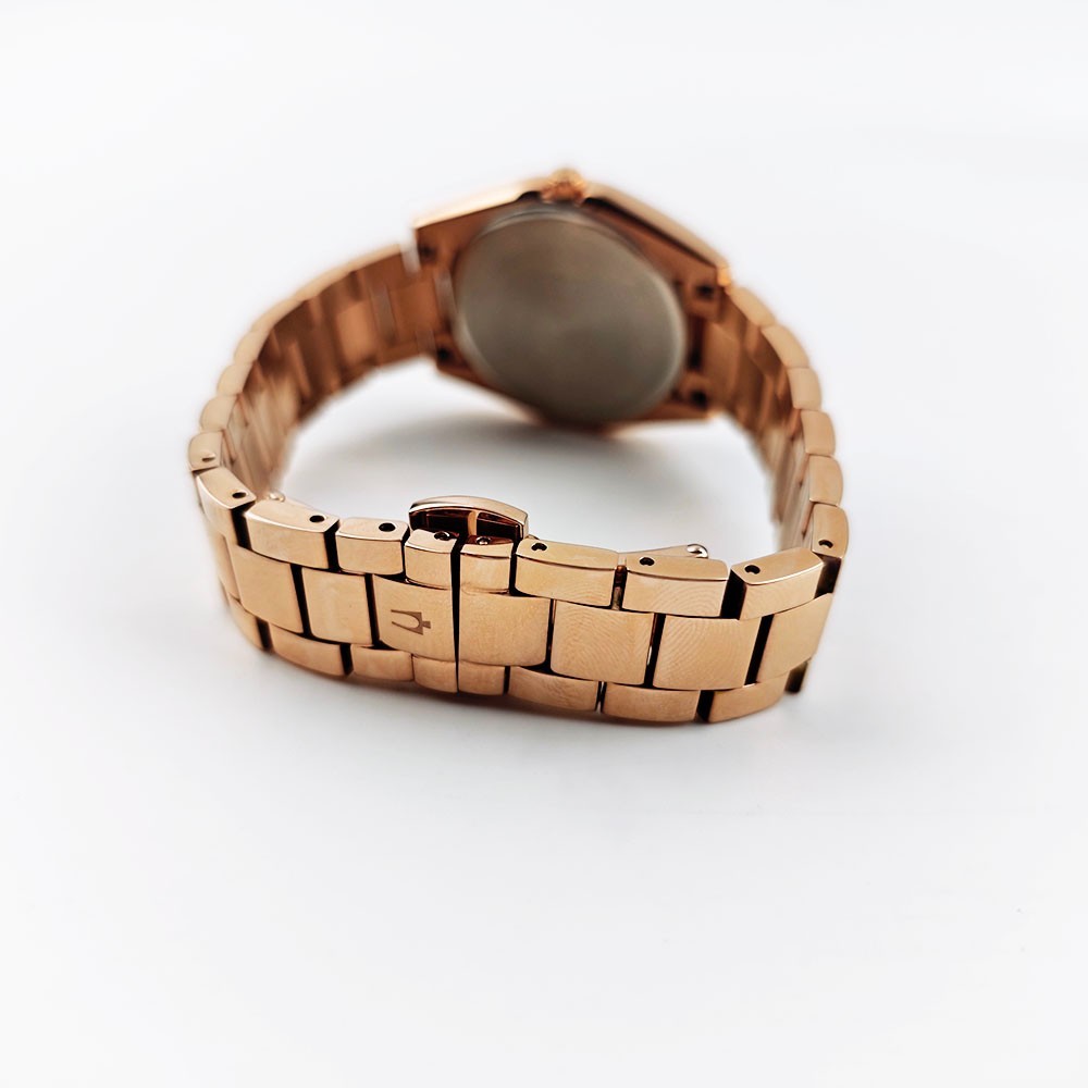 Bulova Surveyor 97P156 Grey-Rose Gold Diamond Dial Quartz Women's 31mm Watch NEW