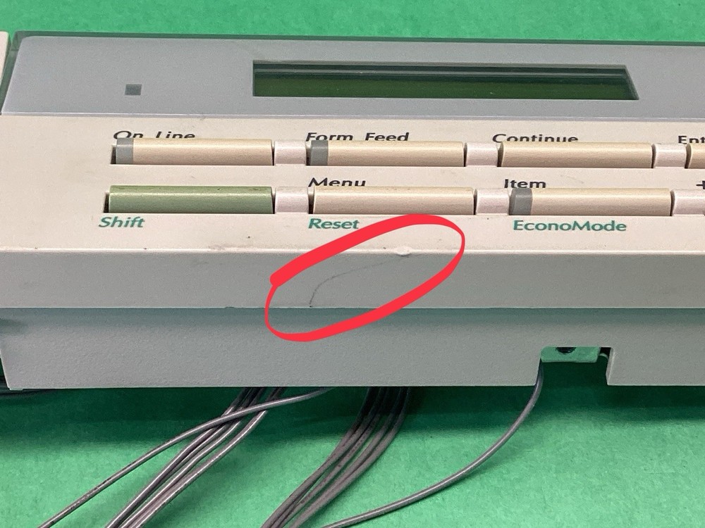 HP LaserJet 4P Laser Printer Display Front Control Panel - POWERS ON - UNTESTED