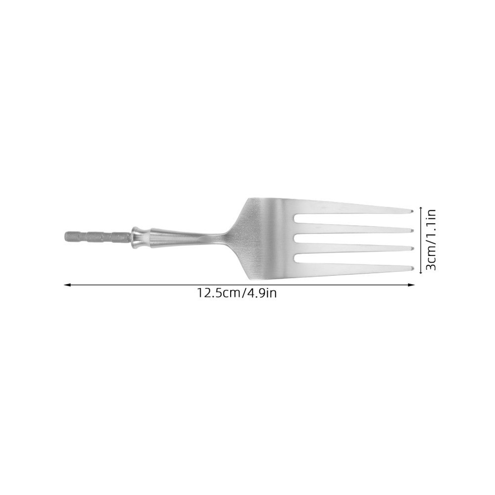 2 Pcs Forks and Spoons Replacement Heads Cutlery Accessory Flatware