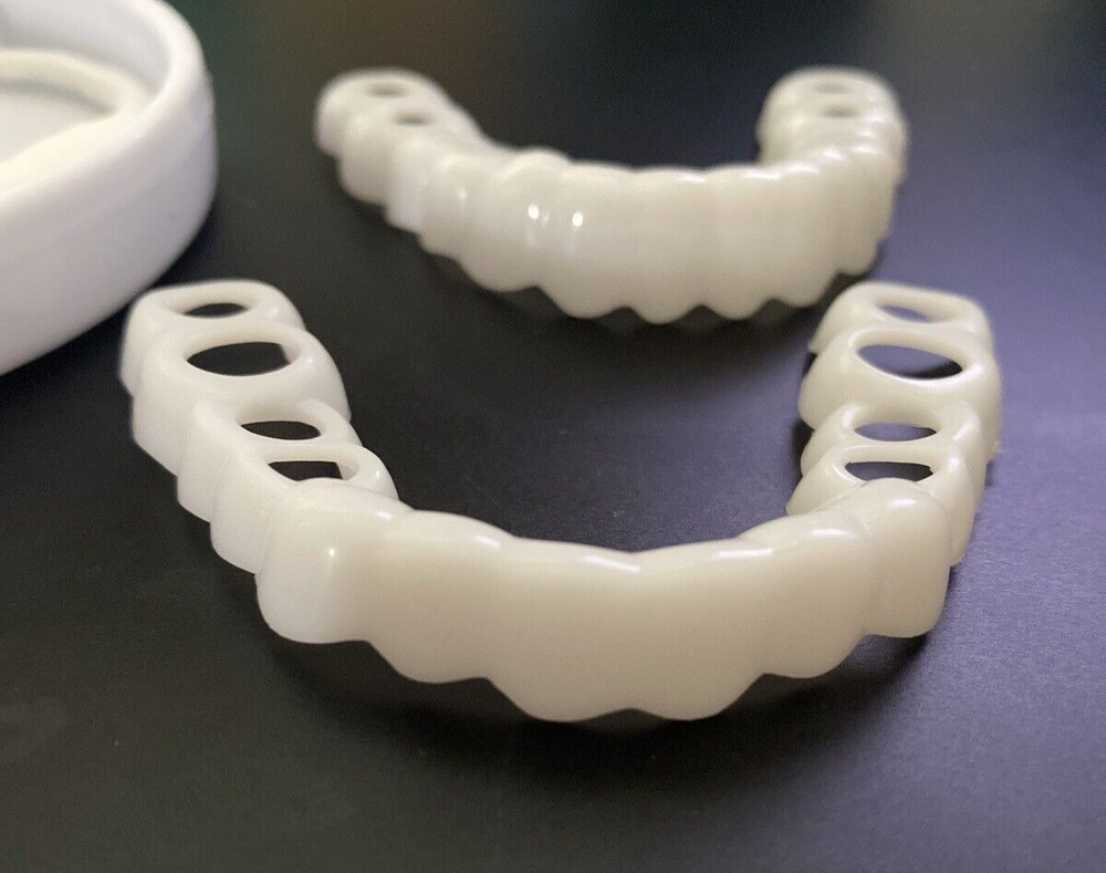 Smile Snap On UpperBottom Temporary Teeth Denture Costume prop-see description
