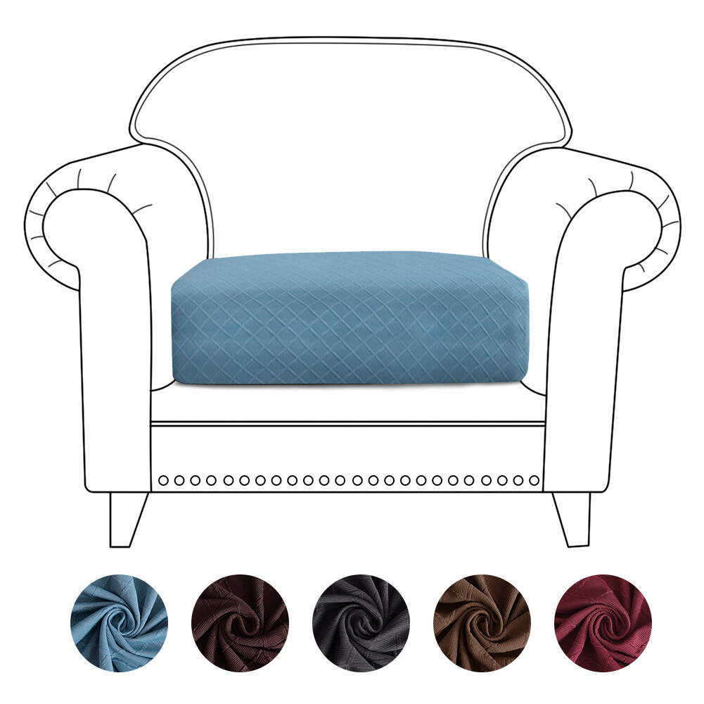 Jacquard Stretch Individual Sofa Cushion Covers Couch Seat Slipcover Removable
