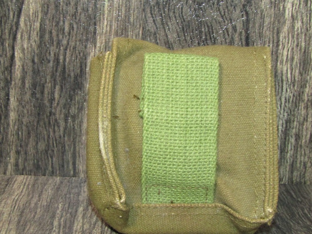 Vintage Engineer Directional Compass Green with Pouch 2" Diameter Hiking Camping