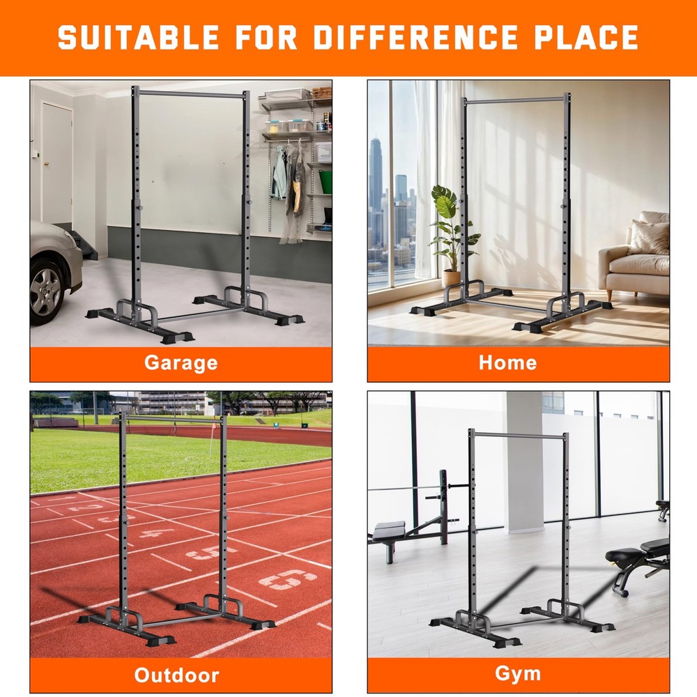 Pull Up Station, Adjustable Pull Up Bar Free Standing Power Racks, Multifunct...