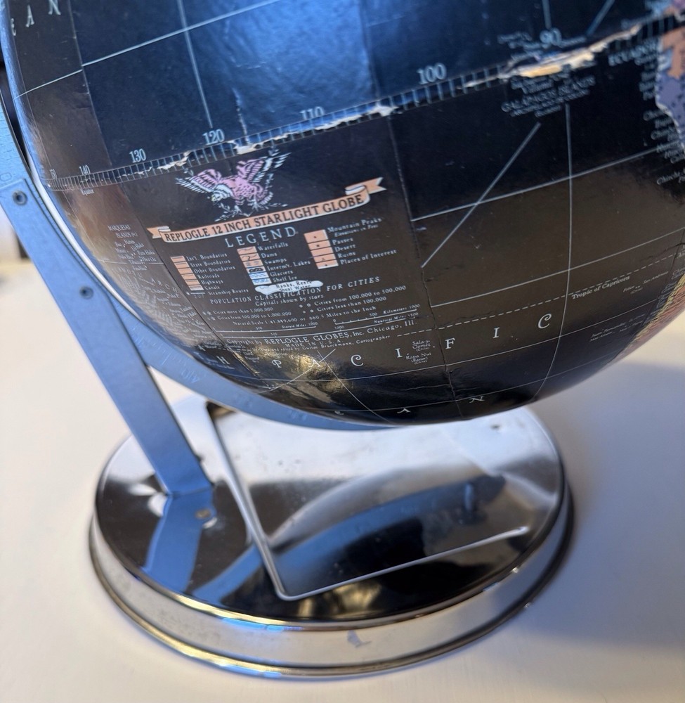Vtg 1960’s Replogle 12" Starlight Globe
