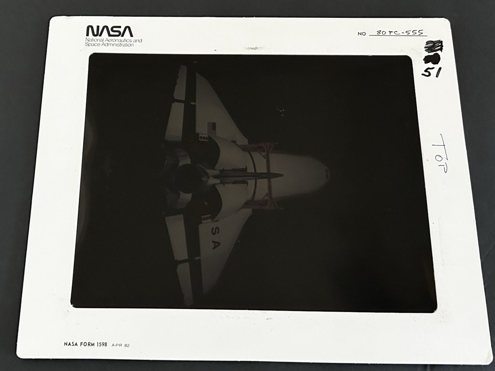 1980 NASA KSC Space Shuttle Orbiter Vehicle Assembly Presentation Transparency