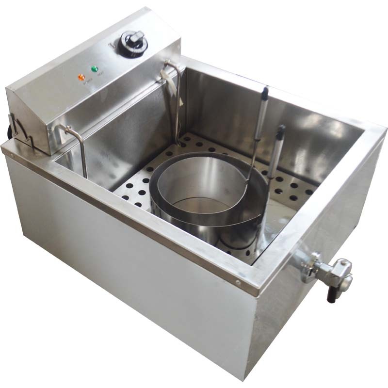 INTBUYING 110V Funnel Cake Deep Fryer Machine Round Mold Ring Consistent Shape