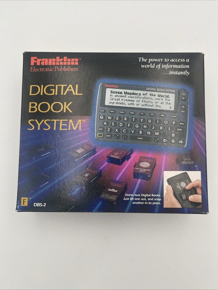 VINTAGE DBS-2 FRANKLIN DIGITAL BOOK SYSTEM 1993 With Physicians Desk Reference
