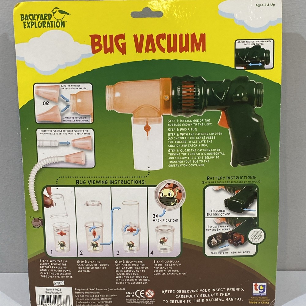 VTG Bug Vacuum Backyard Exploration Catch & Release System Toysmith 2007