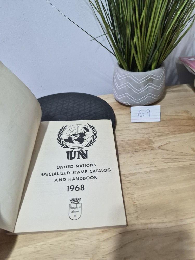 1968 United Nations Stamp Collector Catalog Book