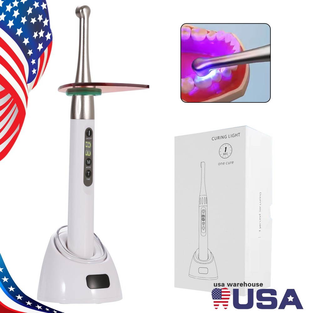 Dental iLED Curing Light Lamp Wireless 1 Second Curing 2500mw/c㎡