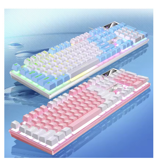 Wired Gaming Keyboard Low Profile With Numpad