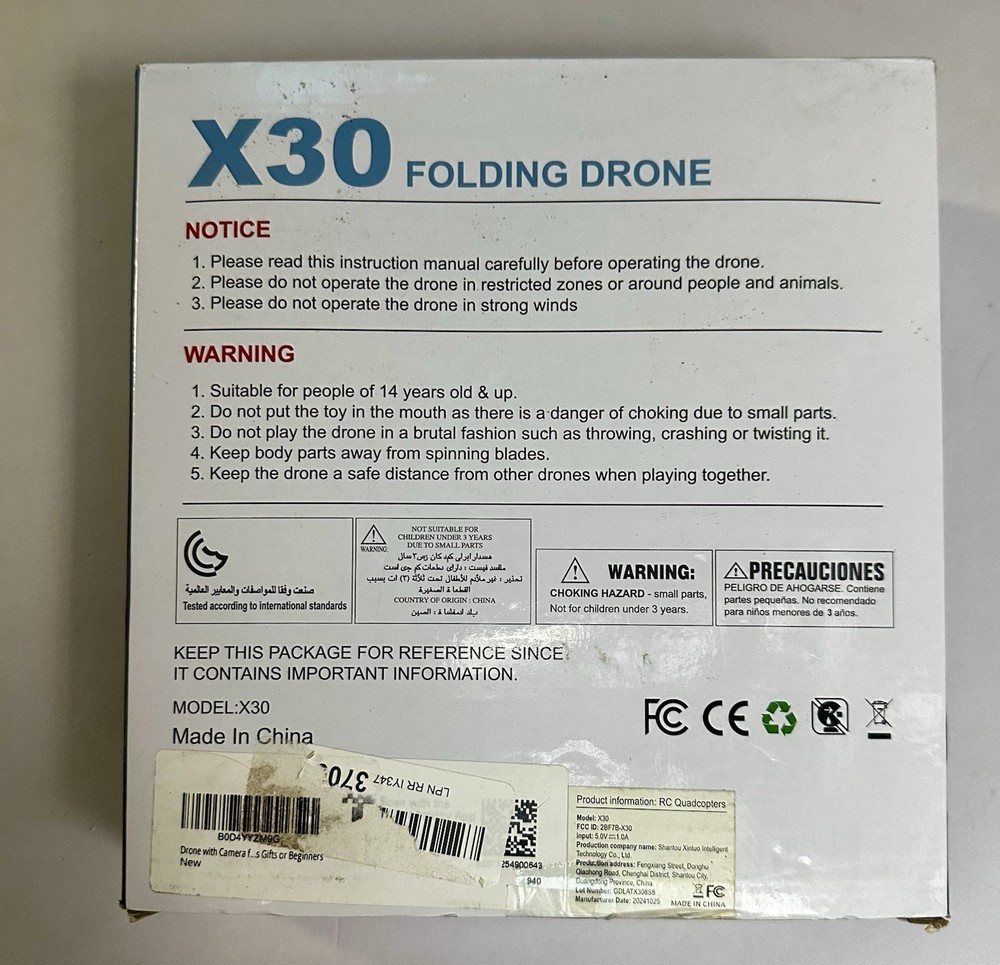 Tercaso X30 Foldable Drone with HD Camera