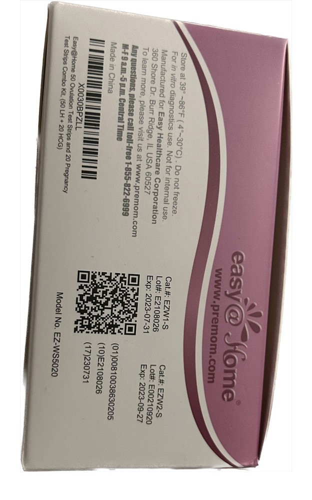 Easy@Home 49 Ovulation Test Strips and 20 Pregnancy Test Strips Combo Kit