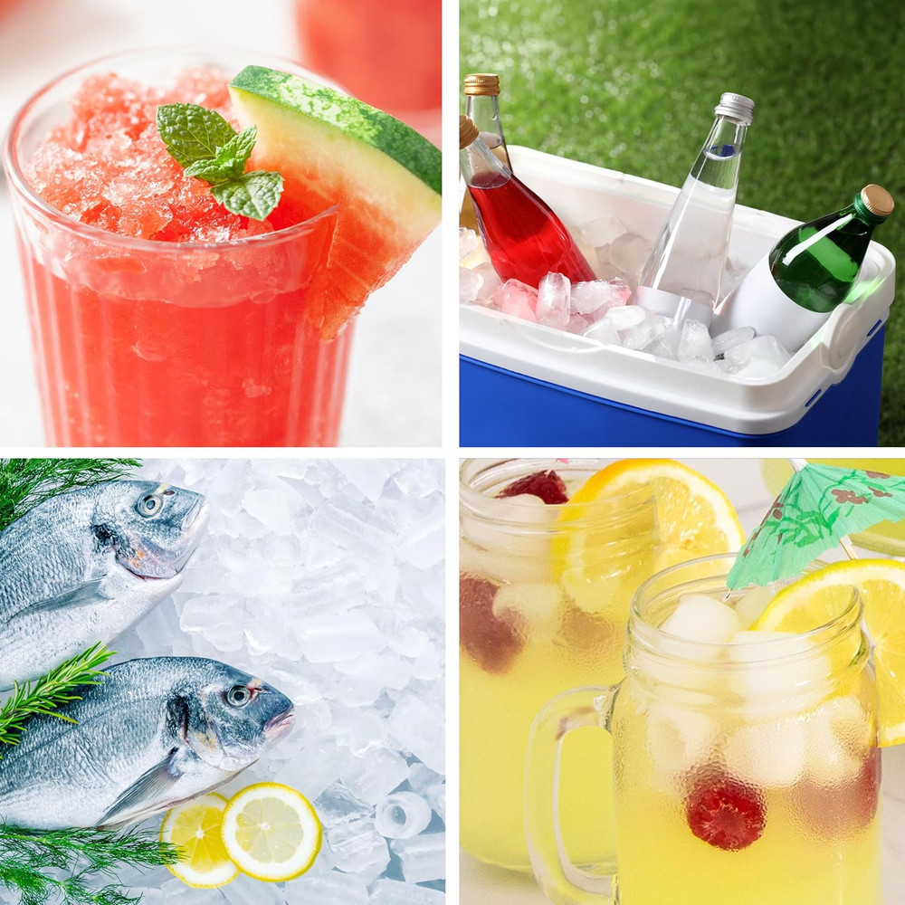 Premium Self-Cleaning Countertop Ice Maker Machine, Handled Portable Ice Maker,