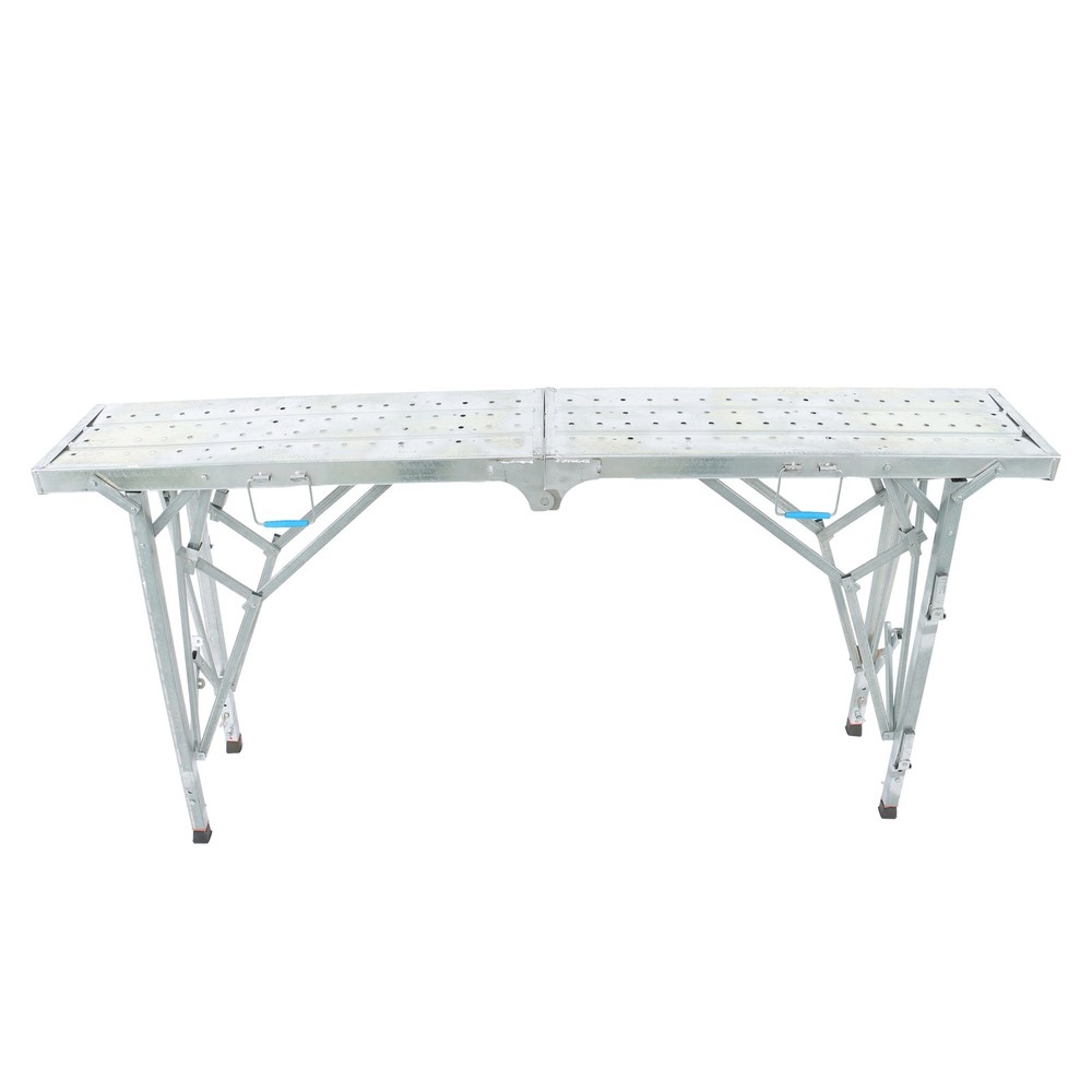 LABLT 1.8m Scaffolding, Adjustable Work Platform Scaffold Tower Ladder Stool