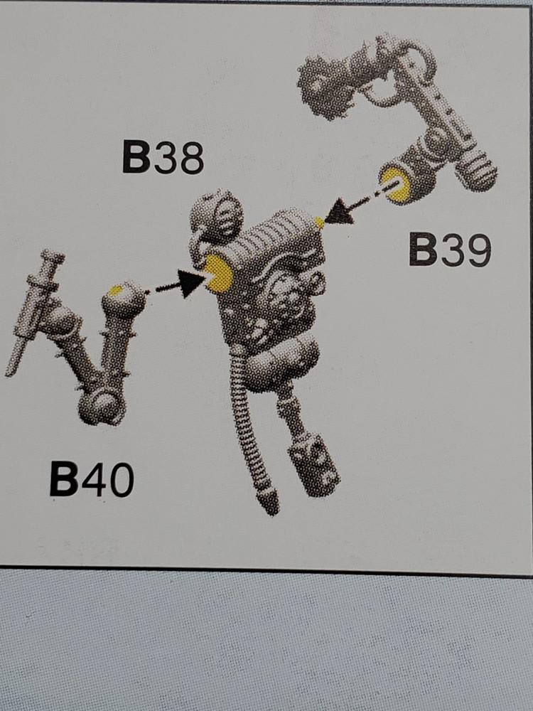 40k Adeptus Mechanicus Bits Battleclade Servitor Technomedic Medic Backpack #38