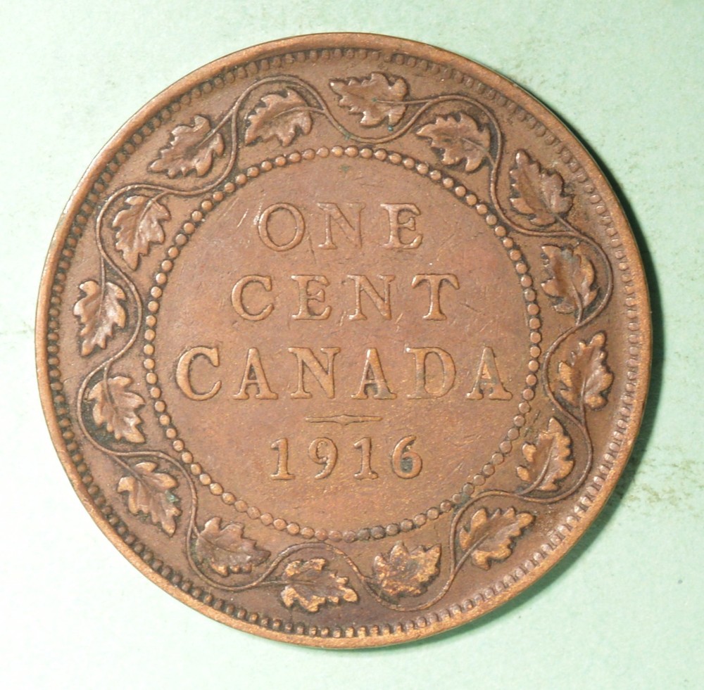 1916 - Canada Large Cent  - INV# X-135