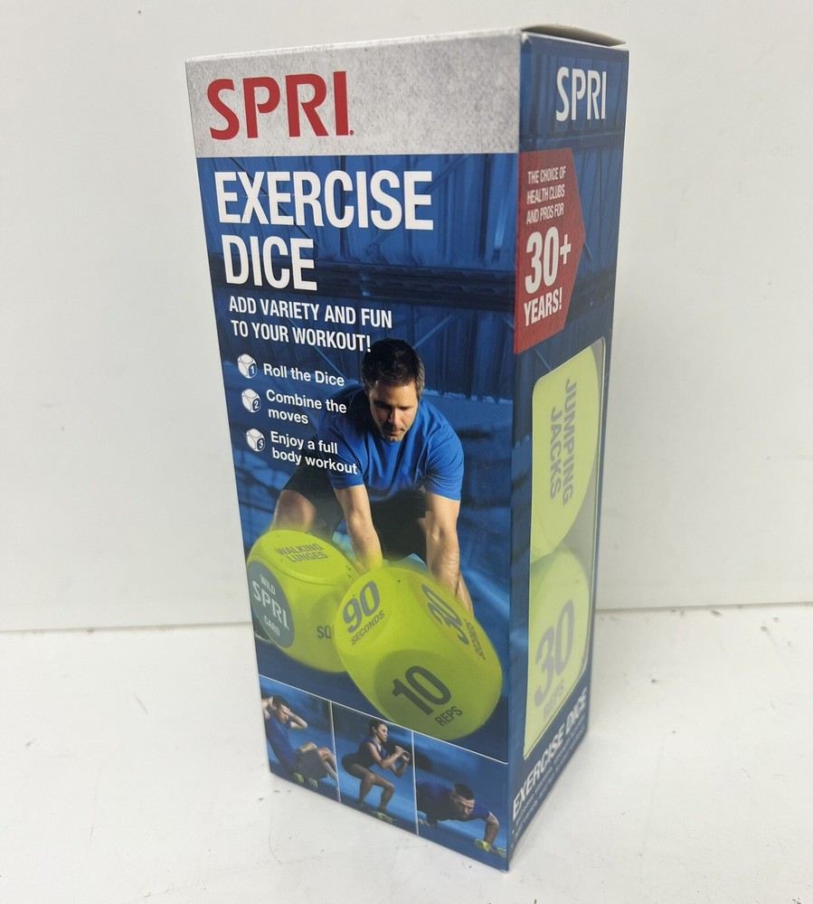 SPRI Exercise Dice (6-Sided) - Game for Group Fitness & Exercise Classes