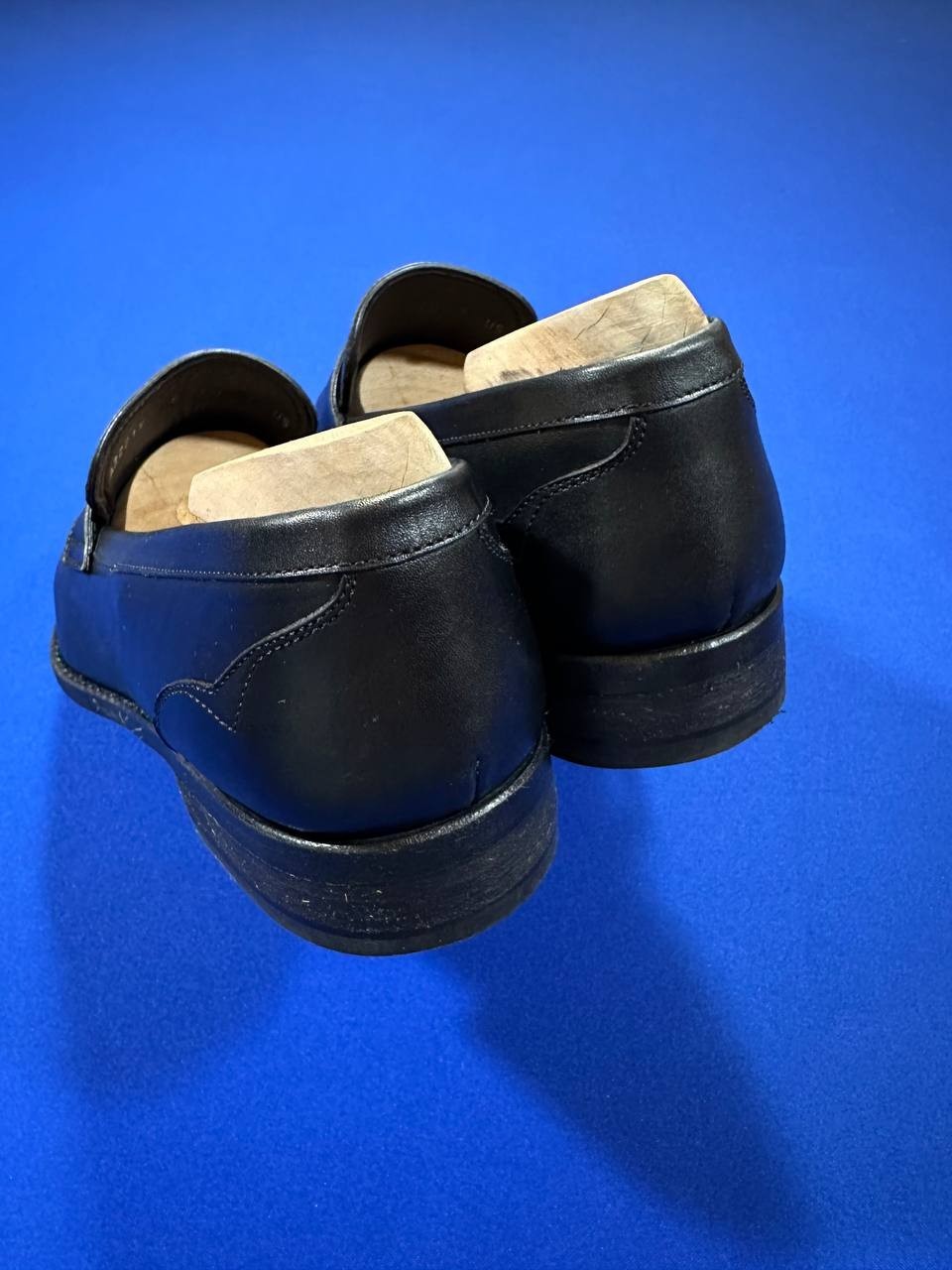 Ermenegildo Zegna men’s black leather penny loafers dress shoes SZ EU 6, US 7