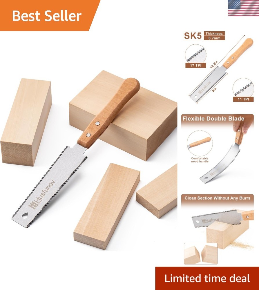 Precision Cutting 6-Inch Japanese Pull Saw - Ideal for Professionals & Beginners