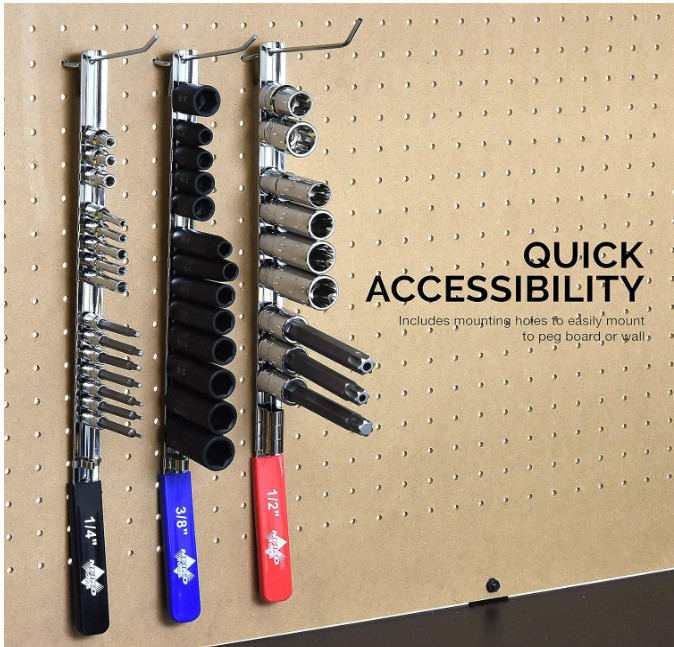 03968A Socket Holder and Socket Organizer Tray for Toolboxes with Lightwei