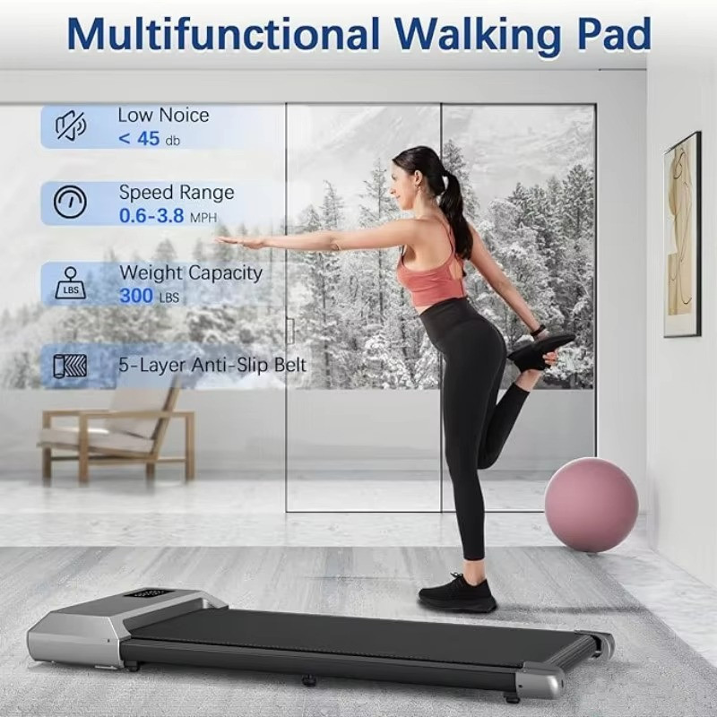 Treadmill for Home 2.5HP Walking Pad Digital Display 300lbs Exercise Machine