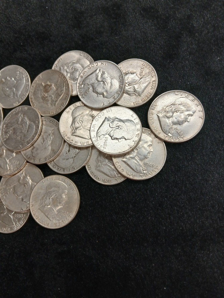 SILVER 90% 1948 P FRANKLIN HALF DOLLAR TP-11066
