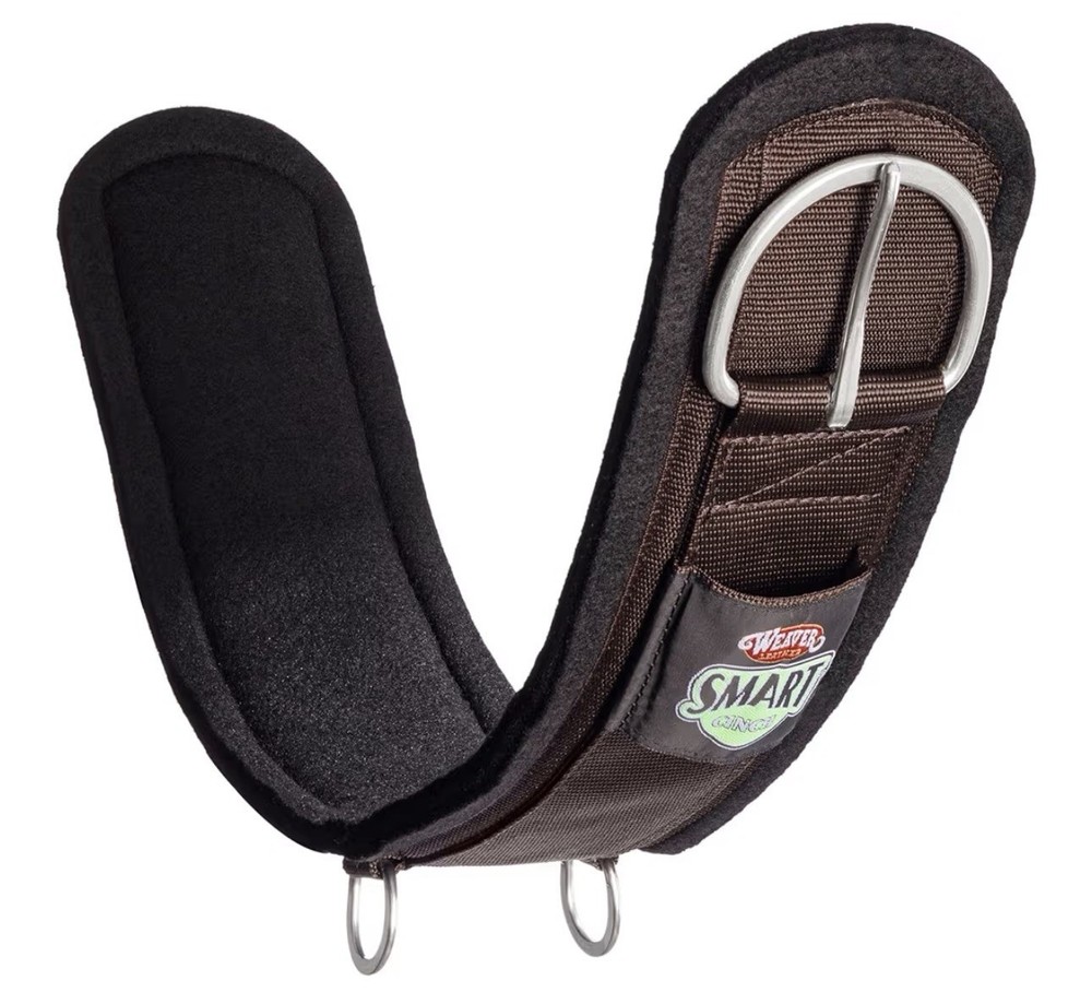 Weaver Leather Smart Cinch - Roll Snug Buckle, Poly Webbing & 1/2” Felt Backer