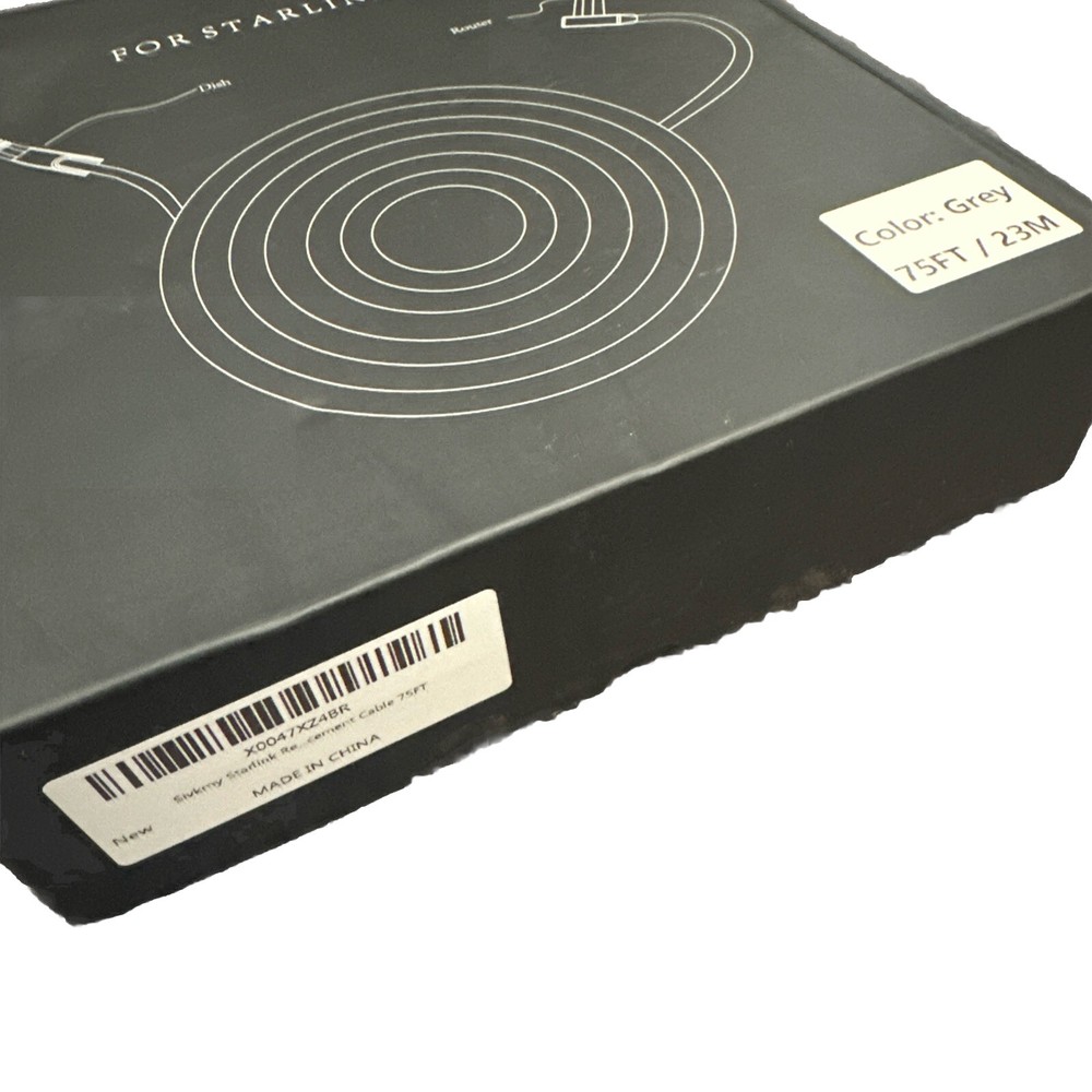 Starlink Replacement Cable (75FT / 23M) for Starlink Rectangular Satellite V2