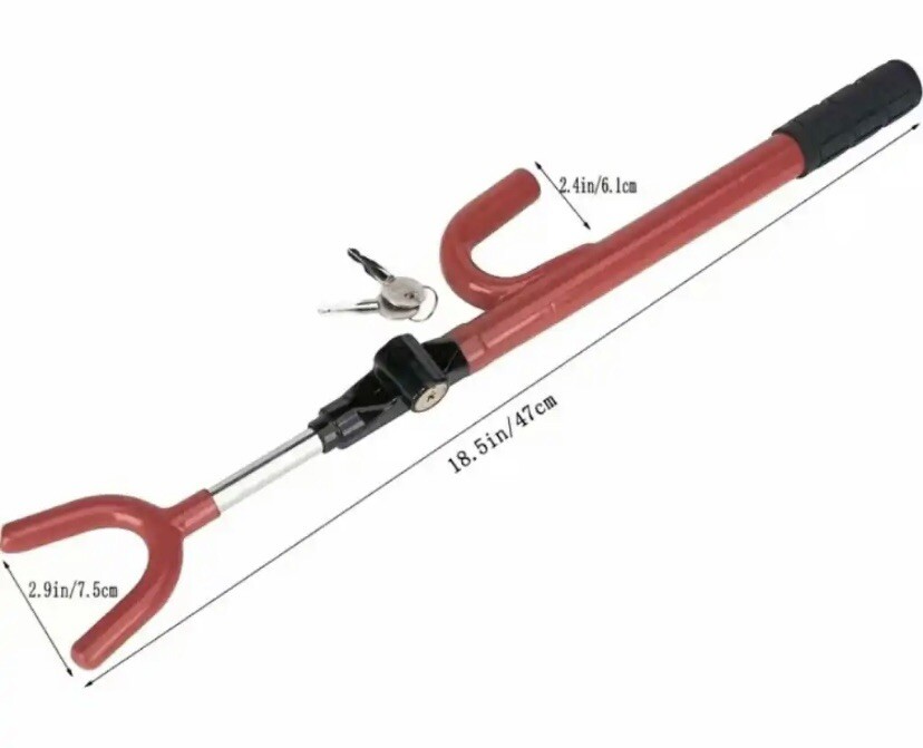 Secure Your Car with the Retractable U-Lock Steering Wheel Lock