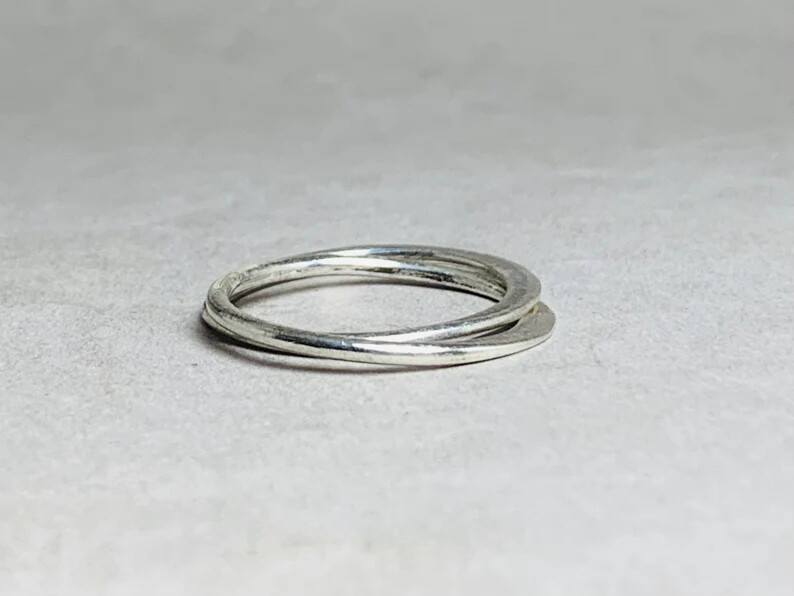 Silver Rolling Ring925 Sterling Silver Band &Statement Handmade Ring All Size