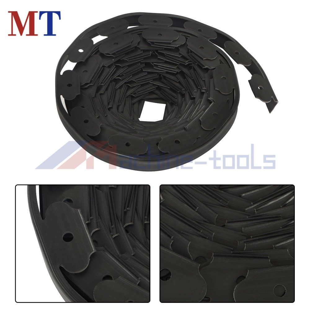 60FT Easy Flex L-Shaped No-Dig Landscape Edging 1.5" With 24 Anchoring Spikes