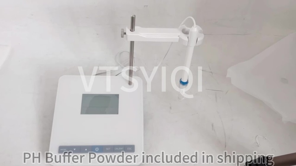 Digital PH Meter with PH Buffer Powder 2 Ponit Calibration E-201-C Electrode