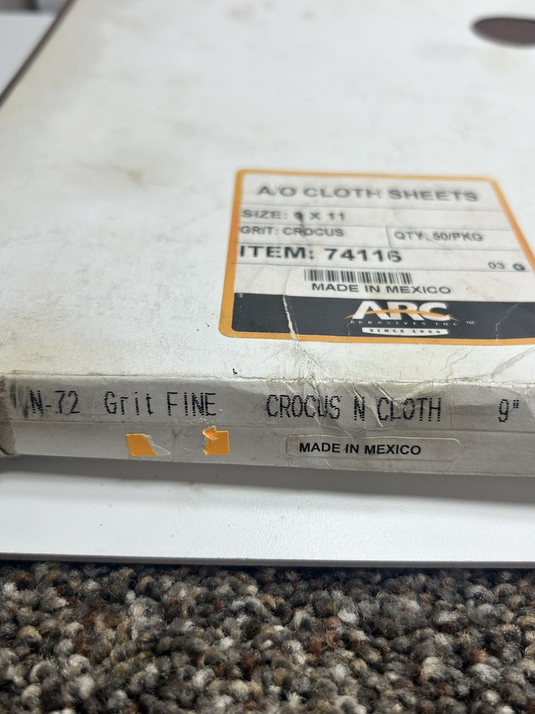 ARC ABRASIVES 74116, 50 Sheets