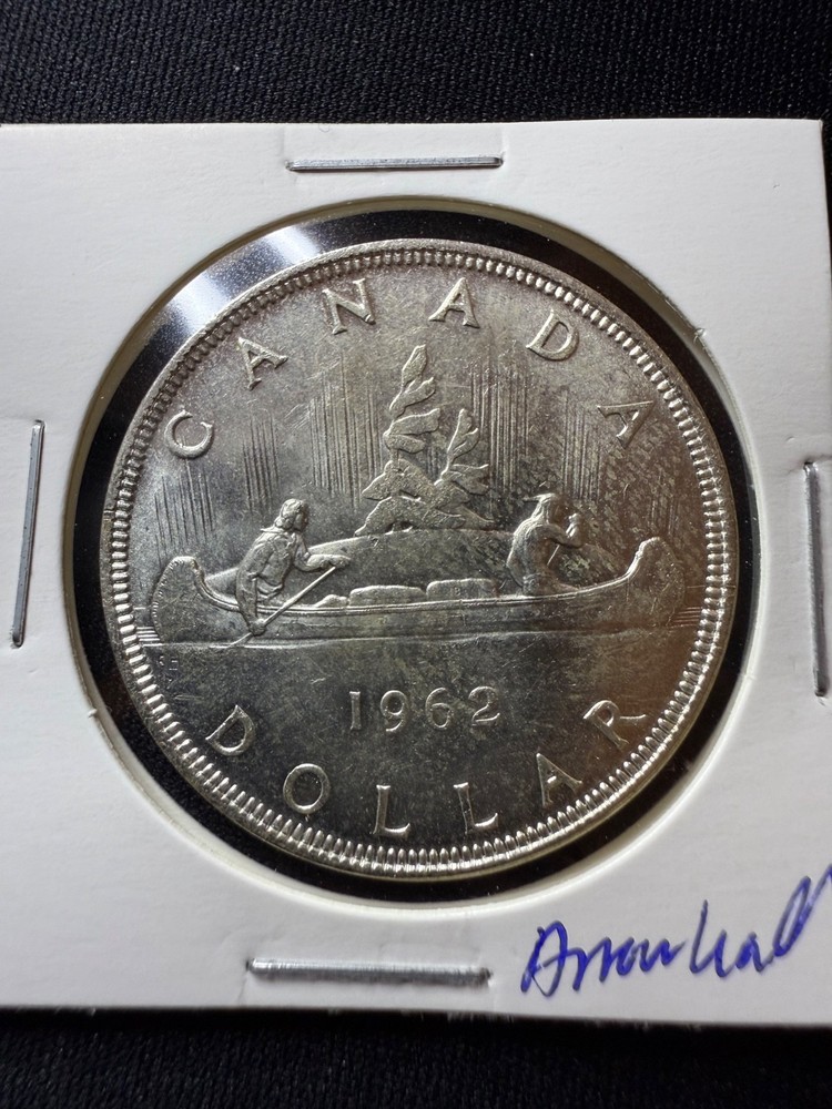 1962 Arrowhead Canada Silver Dollar Coin