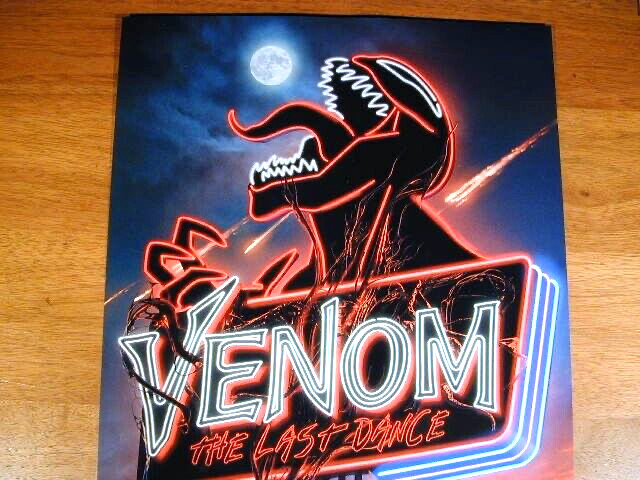 VENOM: THE LAST DANCE 2024 11"X17" ORIGINAL CINEMARK XD ADV. MARVEL MOVIE POSTER