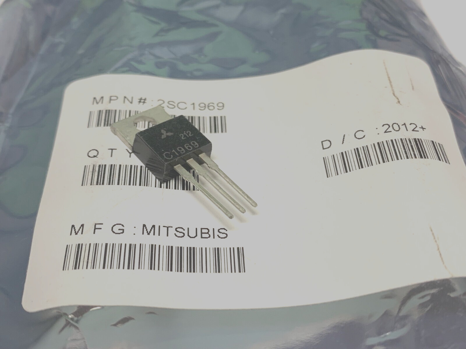 LOT OF 2  2SC1969 Mitsubishi RF Transistor  FREE US Shipping