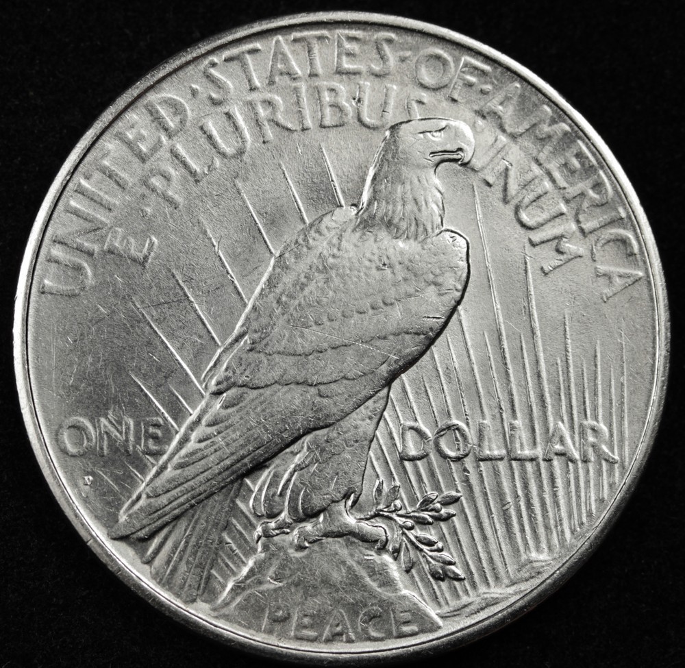 1934-d Peace Silver Dollar. Nice A.U. (Inventory A)