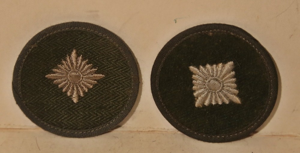 two vintage German patches, badges,