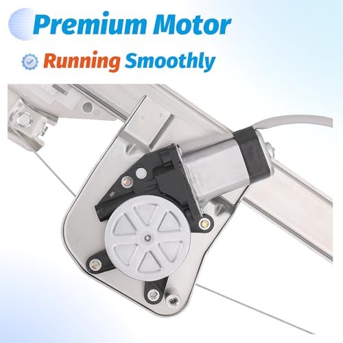 Rear Driver Side Power Window Regulator with Motor Compatible with 2007-2013