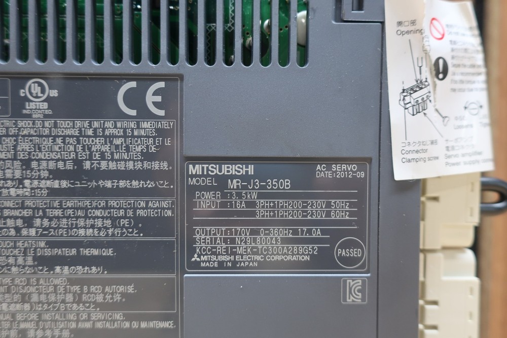 MITSUBISHI MR-J3-350B | Servo Drive