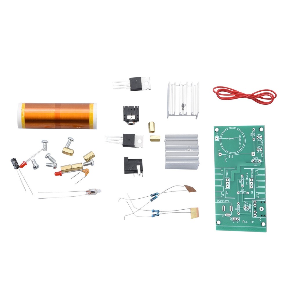 DIY 15W Mini Coil Music Audio Speaker Electronic Field Project Kit E