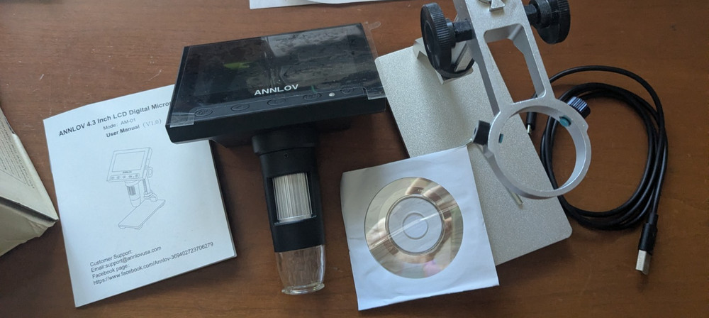 4.3 Inch portable Microscope, ANNLOV  LCD Digital Microscope