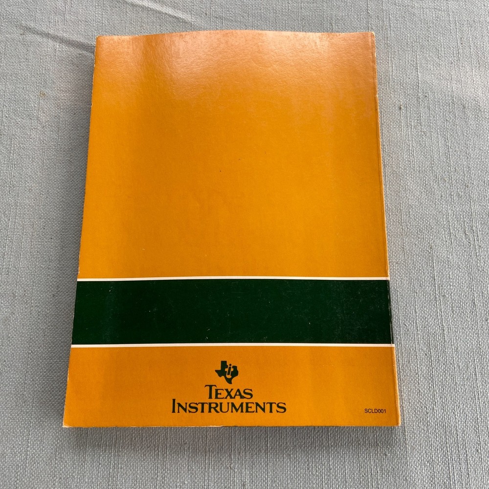 Book Texas Instruments 1983 Silicon-gate Complementary MOS CMOS High Speed TI Lo