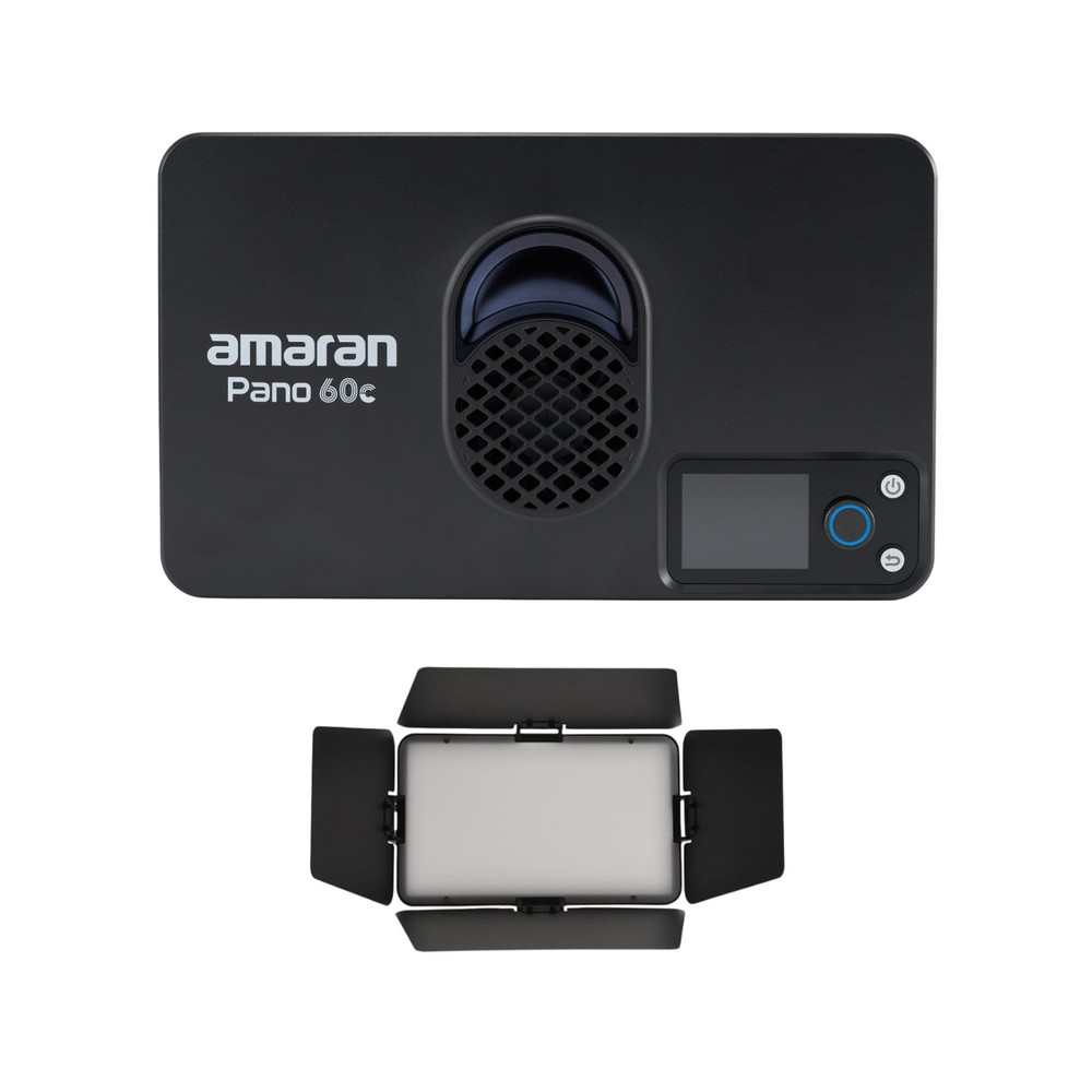 Amaran Pano 60c Creator Kit Barn Doors 2 Items (Charcoal) Bundle PRO