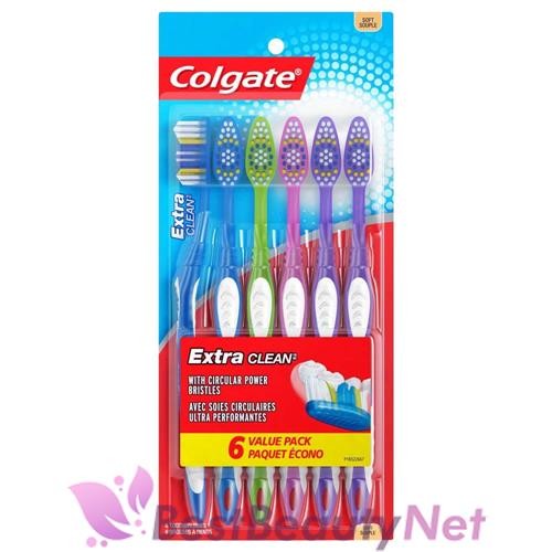 Colgate Extra Clean Toothbrushes 6 Soft Brushes